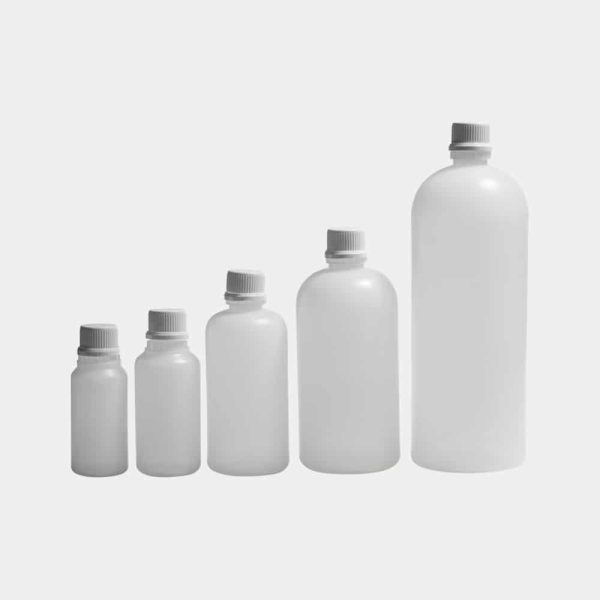 Botella cilindrica PE  500 cc.-BOTES y BOTELLAS