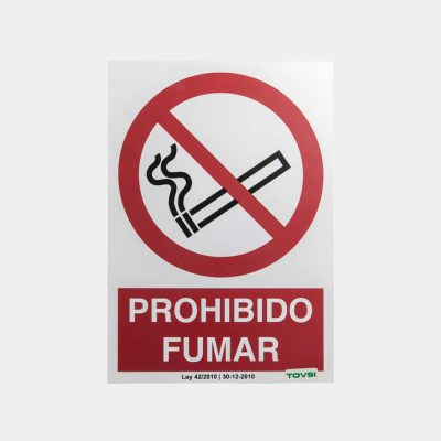 Senal ind. A4(210x297) prohibido fumar-CONSTRUCCION ACCESORIOS