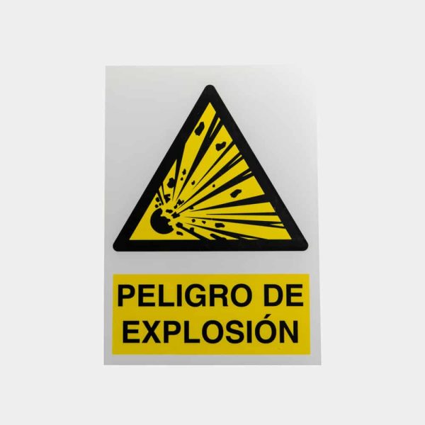 Senal ind. A4(210x297) peligro explosi-CONSTRUCCION ACCESORIOS