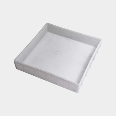 Cubeta  12 lts. 40x40x8 cm.Pizza blanca-CUBETAS