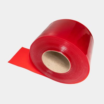 PVC-TN 200x2 mm. rojo translucid mtl.-LAMINADOS PVC UNICOLORES